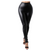 "For sure" Faux Leather Leggings